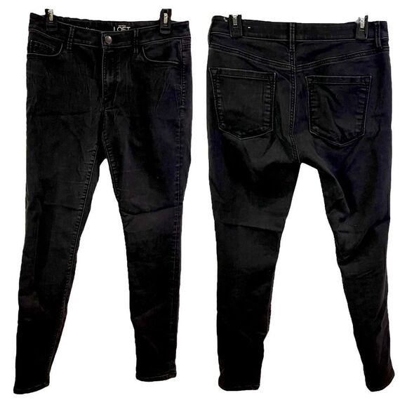 Ann Taylor Faded Black Wash Curvy Super Skinny Jeans Size 28 Size 6 - Picture 2 of 9